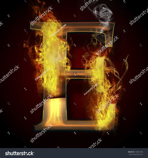 E Fire Letter Illustration Stock Illustration 126961040 | Shutterstock