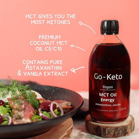 Go-Keto MCT Oil Energy 500ml – Premium MCT Oil C8/C10 with astaxanthin ...