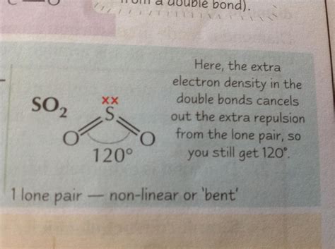 Why is the angle of SO2 120 degrees?! - The Student Room