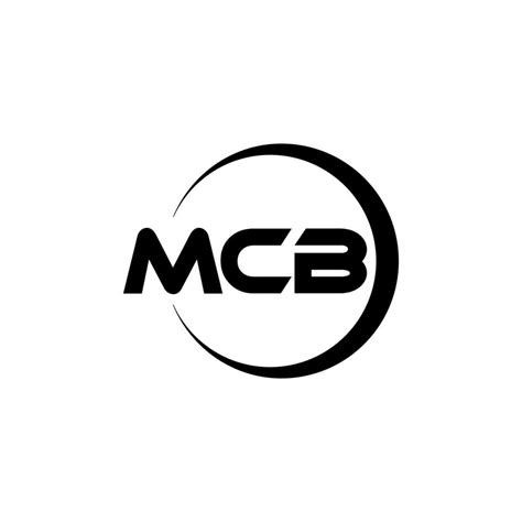 MCB letter logo design in illustration. Vector logo, calligraphy ...