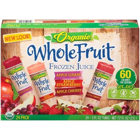 Whole Fruit Frozen Juice, Organic, Assorted (3 fl oz) - Instacart