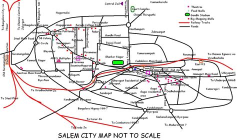 Salem City Map - Salem India • mappery