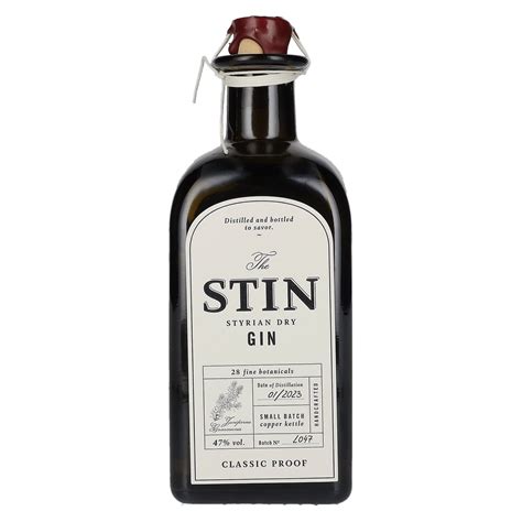 The STIN Styrian Dry Gin 47% Vol. 0,5l - delicando