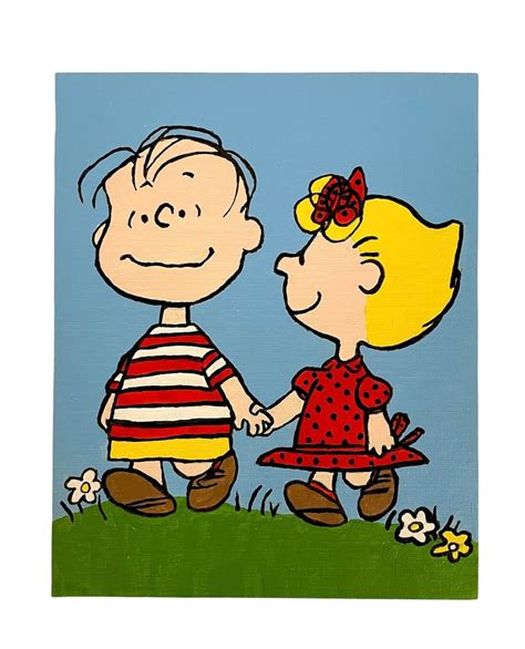 Vintage 60s Linus and Sally Completed PAINT BY NUMBER / - Etsy