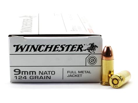 9mm NATO 124 Grain FMJ Winchester Ammunition For Sale In Stock ...