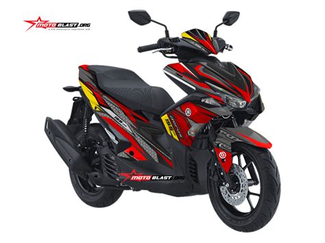 Modifikasi Striping Yamaha Aerox 155 - MOTOBLAST