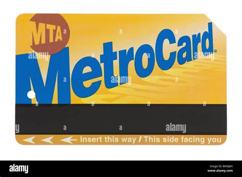 New York MTA Metro Card Stock Photo - Alamy