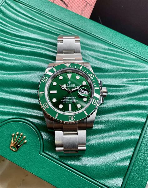 ROLEX HULK SUBMARINER GREEN DIAL AND BEZEL 116610LV - Carr Watches