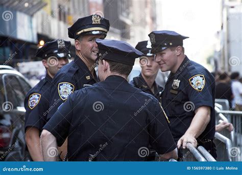 New York Police Department Superboat Passing The 218 Boat Editorial ...