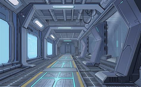 Spaceship Interior Concept Art