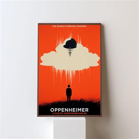 Oppenheimer Poster, Christopher Nolan Movie Poster, Minimalist Movie Poster