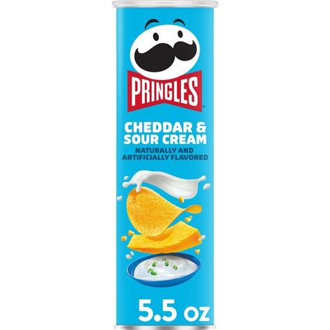 Pringles Cheddar and Sour Cream Potato Crisps Chips, 5.5 oz - Walmart.com