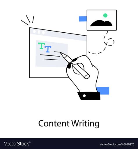 Content writing Royalty Free Vector Image - VectorStock