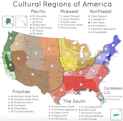 Map of Cultural Regions in the United States - Matador Network