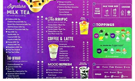 Daftar Menu Chatime dan Pilihan Topingnya, Mana Kesukaanmu?