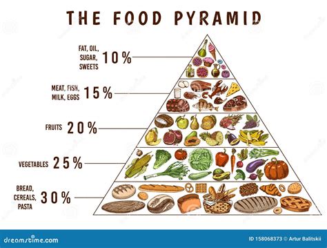 Food Pyramid For Balanced Diet Karen Guillory - Riset