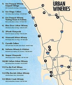 San Diego urban wineries: Blue Door, San Pasqual, SD Cellars, Vinavanti ...