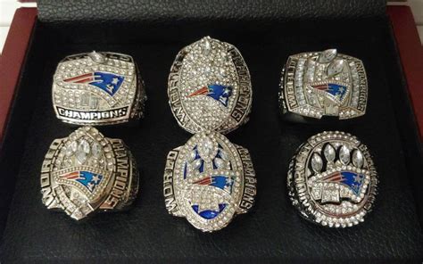 Tom Brady New England Patriots 6 Championship Ring Set With | Etsy