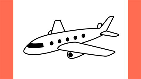 How to draw an AIRPLANE step by step / drawing plane easy - YouTube