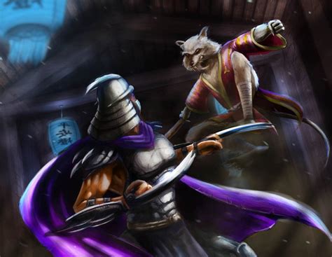 Shredder vs Splinter by gbrsou on DeviantArt