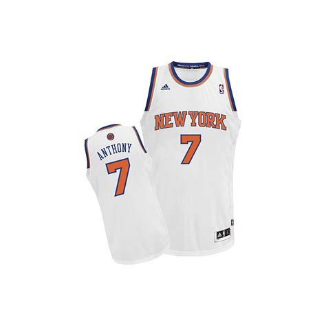 Youth New York Knicks Carmelo Anthony Swingman White Home Adidas Jersey