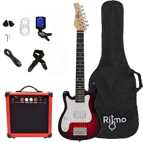 Buy Left Hand Kids 30 Inch Electric Guitar w/Amp Complete Bundle Kit ...