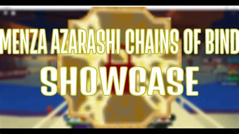 Menza Azarashi: Chains of Bind Showcase (Shindo Life) - YouTube