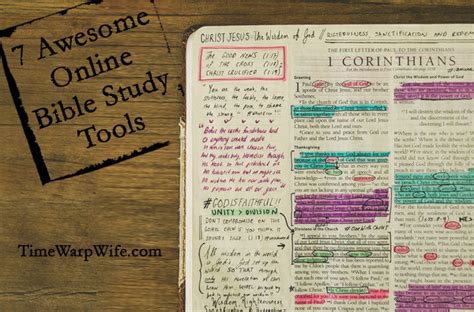 7 Awesome Online Bible Study Tools - Time-Warp Wife