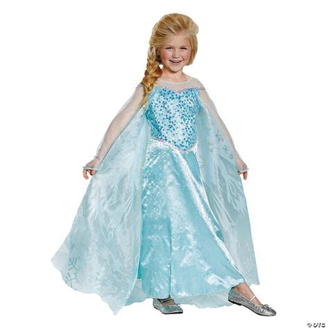 Girl's Prestige Disney Frozen Elsa Costume | Oriental Trading