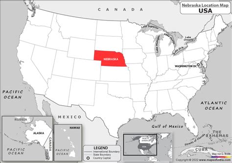 Map Of Usa Showing Nebraska - Franny Antonietta