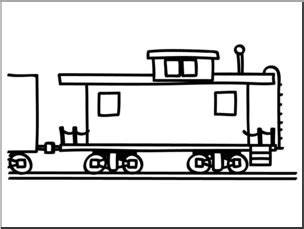 Train Caboose Coloring Pages Printable