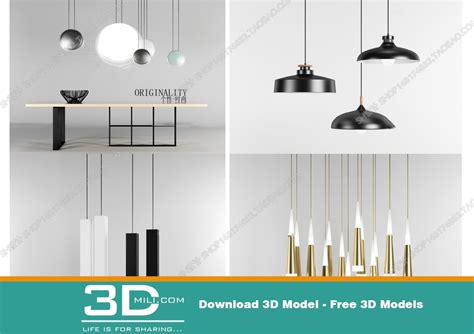 394. Ceiling light 3dmodel Free Download - 3DMili 2025 Download 3D ...