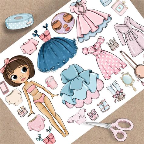 Printable paper doll blythe with clothes digital pdf instant etsy – Artofit