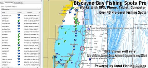 Biscayne Bay Inshore Fishing Spots - Florida Fishing Maps and GPS ...