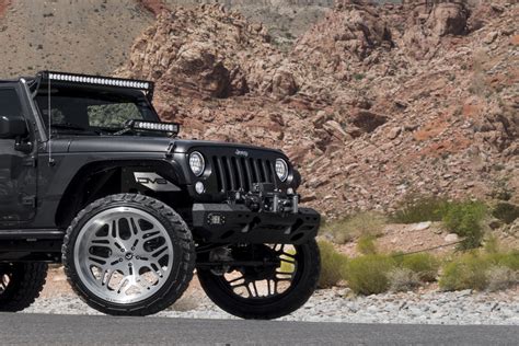 Off- Road Warrior Bespoke Black Jeep Wrangler on Chrome Wheels — CARiD ...