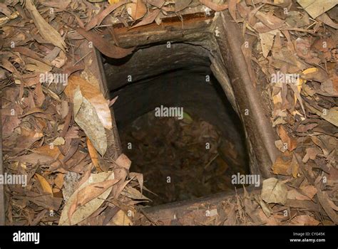 Cu Chi Tunnels, Ho Chi Minh City, Vietnam. Entrance to the Tunnel ...