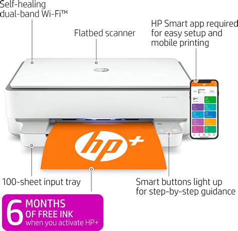 HP ENVY 6055e All-in-One Wireless Color Printer, with bonus 6 months ...