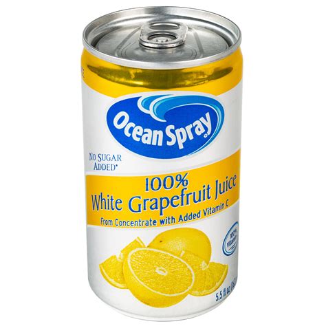 Ocean Spray 5.5 fl. oz. White Grapefruit Juice - 48/Case