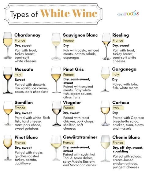 Different Types of White Wine a Wine-Lover Should Know About | Types of ...