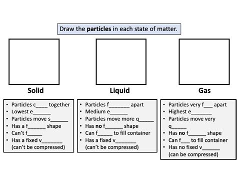 States Of Matter Worksheet Pdf – Englishworksheet.my.id