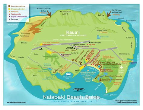 Kauai Printable Map