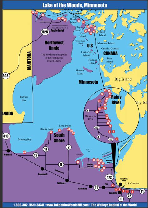 Lake Of The Woods Map - Maping Resources