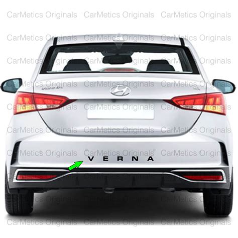 CarMetics VERNA 3D Letters (3D Logo 3D Emblem for Hyundai VERNA All ...