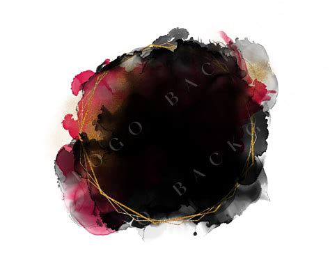 Logo Background Png Black Brush Stroke Png Round Abstract - Etsy