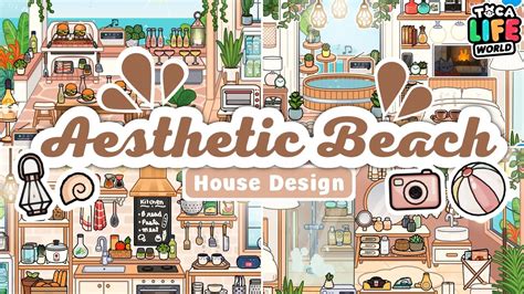 AESTHETIC BEACH HOUSE DESIGN!! 🐚🥥🌴🤎 | Toca Life World | Jazel Creations ...