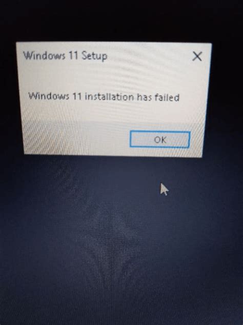 Windows 11 Installation Has Failed - Microsoft Community