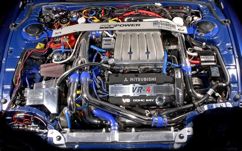 CJ's 3000GT VR4 twin turbo engine photos