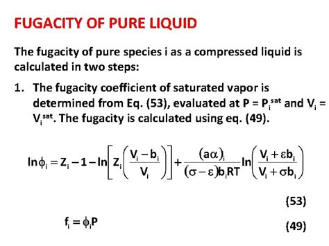 Chapter 4 FUGACITY Fundamental equations for closed system