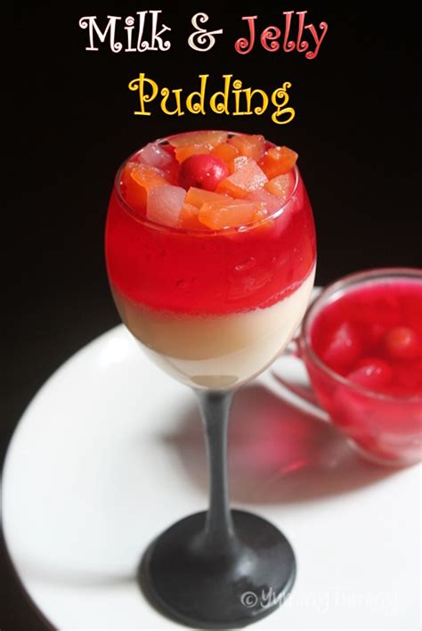 Milk and Jelly Pudding Recipe - Milk Jelly Recipe - Yummy Tummy