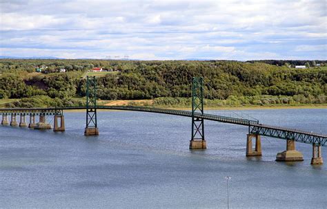 Bridge on St. Lawrence River Photograph by Valentino Visentini